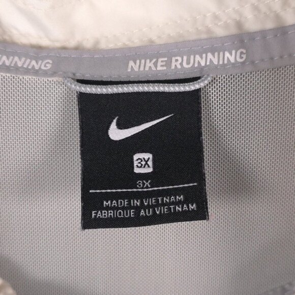 Nike Sportswear Women's Woven Running Jacket Beige Sheer Mesh DJ4429-110 Size 3X - Picture 7 of 16